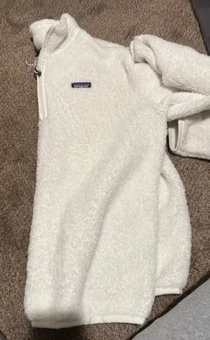 Patagonia White Fleece Pullover thumbnail 3