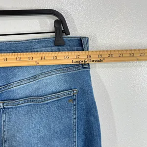Madewell Mid-Rise Kick Out Jeans‎ Women's Size 32 Blue Denim Bootcut Stretch thumbnail 7