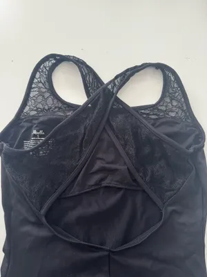 Mirella Black Lace Adult Leotard Bodysuit Small thumbnail 4