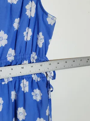 Universal Threads Blue and White Floral Print Sundress Size XS thumbnail 6