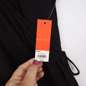 EVRI Dress Womens 1X Mineral Black Wrap Tie Waist Maxi New thumbnail 4
