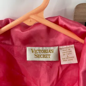 VICTORIA'S SECRET Vintage Large Gold Label Lingerie Set Pajamas Satin Intimates thumbnail 2