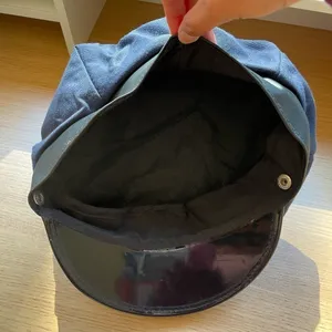 Spirit Special Police Hat Halloween Costume Cop Navy Blue Black Badge Cosplay Silver thumbnail 2