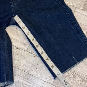 NWT!! Free People So Chic High Waist Denim Bermuda Shorts Size 24 thumbnail 6