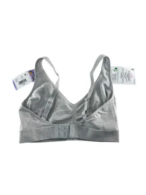 Hanes ComfortFlex Light Gray Wireless Seamless Bralette thumbnail 2
