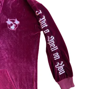 Her Universe Disney Hocus Pocus Velour Lace-Up Hoodie Dress Size Large thumbnail 3
