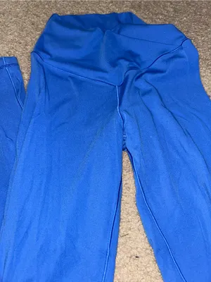 aerie Blue Crossover Leggings thumbnail 3
