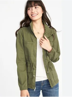 Old Navy Twill Field Jacket sz M thumbnail 1