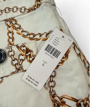 Anthropologie Maeve Printed Palazzo Pants Chain Print 6 thumbnail 8
