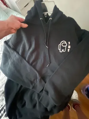 Jerzees Black Hoodie SUS Logo thumbnail 1