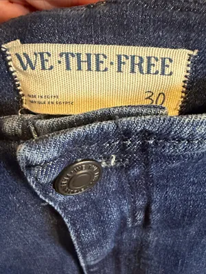 Free People We The Free Level Up‎ High Rise Slit Slim Flare Jeans Size 30 thumbnail 7