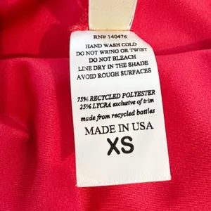 Faherty Caicos‎ Swimsuit Size XS Red Blue Reversible Halter Keyhole One Piece thumbnail 5