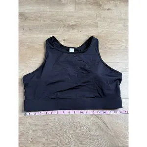 EUC Womens Fabletics Black‎ Trinity High Impact Sports Bra 2X 18-20 Back Pocket thumbnail 4