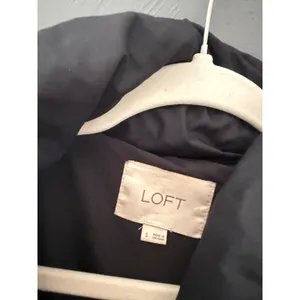 LOFT Women Black Puffer Jacket Shawl Collar Snap Front Quilted Long Coat Size S thumbnail 9