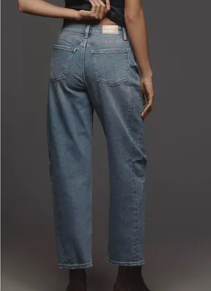 Anthropologie Pistola Eli High-Rise Taper Barrel Crop Jeans thumbnail 2