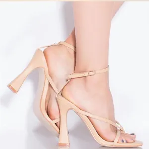 Anne Michelle Tan Thong Strappy Heels thumbnail 3