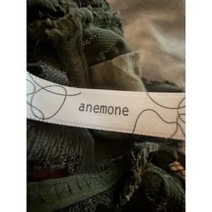 Anemone Lace Bralette Womens Medium Olive Green Boho Smocked Back Lined Strappy thumbnail 9