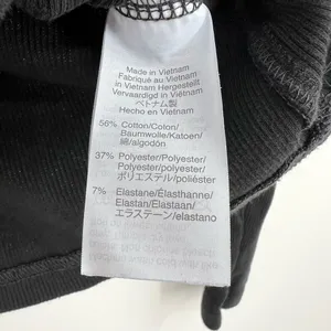 Madewell black place scoop neck plain solid black long sleeve top rib size small thumbnail 7