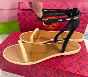 Tory Burch Strap Rubber Sandals size 8 - Adorable! GUC! thumbnail 1