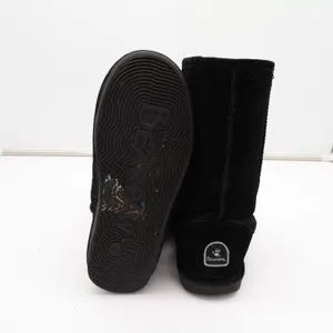 Bearpaw Bootie Womens US 10 Black Suede Fleece Lined Round Toe Mid Calf Boots thumbnail 5