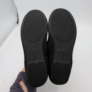 Rothys The Flat Black Solid Knit Ballet Flats Women 6 Machine Washable Eco Shoes thumbnail 7