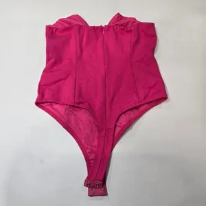 Superdown Gianna Sweetheart Bodysuit in Pink Medium thumbnail 12