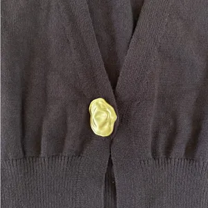Cupshe Cardigan Effortless Confidence Size XS Brown Gold thumbnail 2