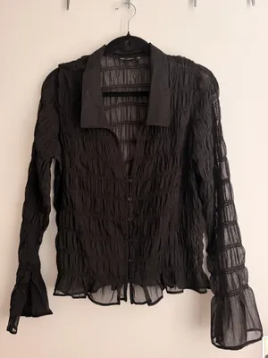 Black Sheer Top ASOS thumbnail 2