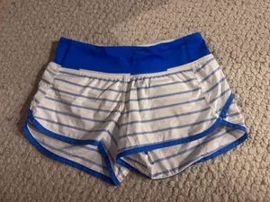 Blue Striped Lululemon Shorts thumbnail 1