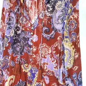 Anthropologie Maris Printed Long Sleeve Chiffon Mini Blouson Dress S thumbnail 5