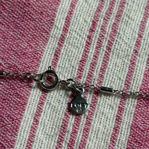 LOFT double sided silver pendant necklace - grey druzy and white pearl thumbnail 6