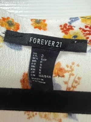 Forever 21 White Floral Lace-Trim Boho Tunic thumbnail 2