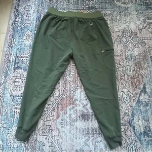 Figs Scrub Zamora Pants Jogger Pants Moss Green Plus Size 3XL Coral Drawstring thumbnail 11
