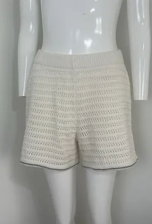 Wild Fable Women’s High Waist Crochet Knit Shorts Beach Cover Up Summer Resortwear Size M thumbnail 1