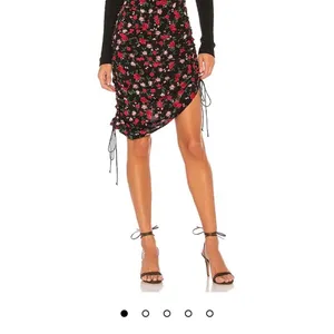 NWOT FOR LOVE & LEMONS Molly Skirt Floral Rose Ruched thumbnail 9