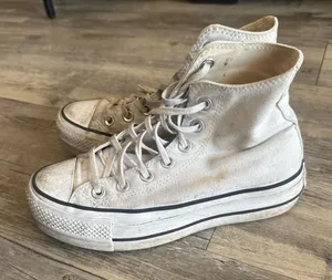 White Converse Platform High-Top thumbnail 1