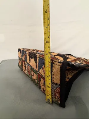 Vintage Dog Tapestry Tote Bag Matching Coin Purse Set Faithful Companion(F313) thumbnail 12