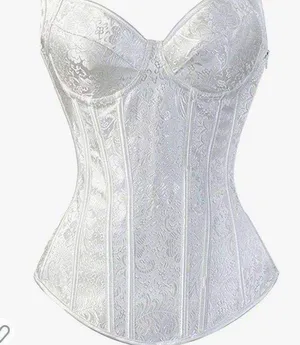 02 Collection White Bridal Bustier Large NWOT thumbnail 1