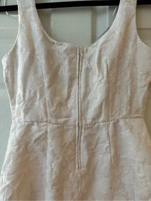 Francesca's Collections Ivory Textured Mini Dress thumbnail 4