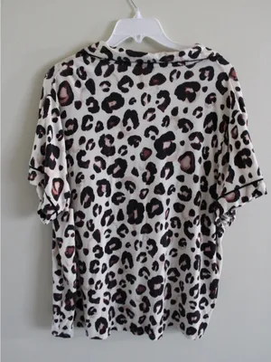 Stars Above Leopard Print Pajama Set Size XXL thumbnail 7