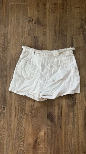 Lizard thicket cream denim shorts thumbnail 3
