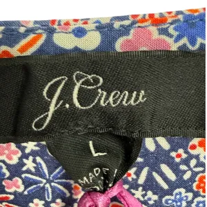 J.Crew Womens Liberty‎ Floral Mixed Print Tiered Ruffle Midi Dress Size Large thumbnail 3