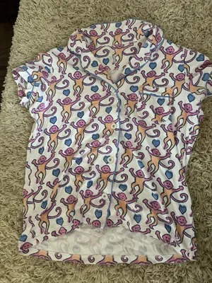 Roller rabbit pajama shirt  thumbnail 1