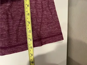 Women's Lululemon Ruffle Back Tank Top Heathered Plum Performance Gym Activewear thumbnail 4