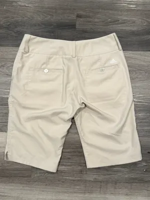 Adidas Climalite Golf Shorts Women’s Beige Khaki Performance Bermuda Size 6 thumbnail 8