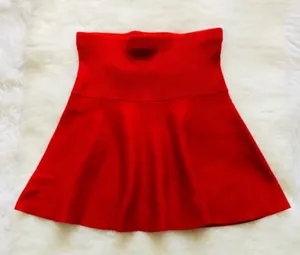 Zara Ribbed Mini Skirt Bright red (XS) thumbnail 3