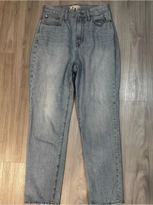 Madewell curvy perfect vintage straight jeans Light Wash NWOT size 26 thumbnail 2