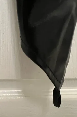 UNBRANDED Black PVC Leather Wet Look Bodysuit thumbnail 7