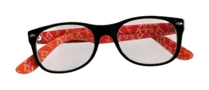 Ray-Ban Eyeglasses Frames RB5184 2479 Black Orange Round Full Rim with case thumbnail 1