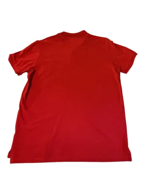 American Eagle Men's Classic Fit Polo Shirt - Red, Size Large thumbnail 2